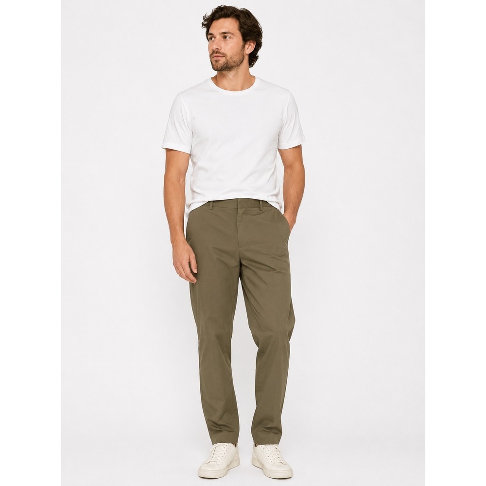 BOSS Hugo Boss Dress Pant Men 38R Tan Virgin Wool James Brown US Trousers Luxury